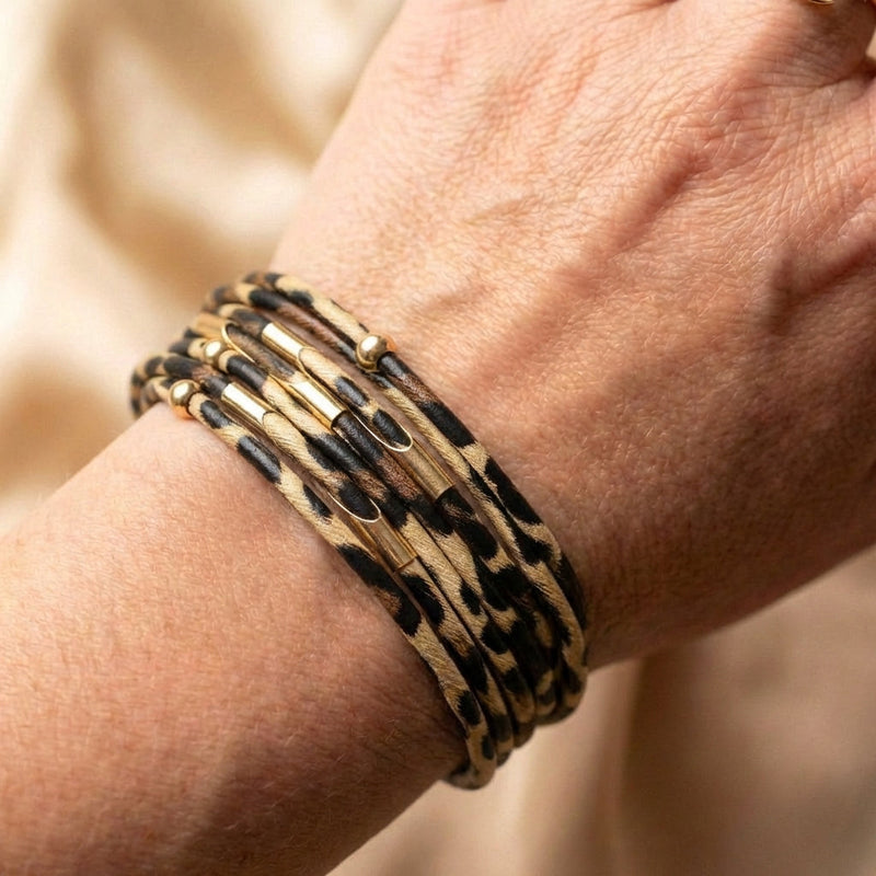 Wide Boho Multilayer Wrap Bracelet