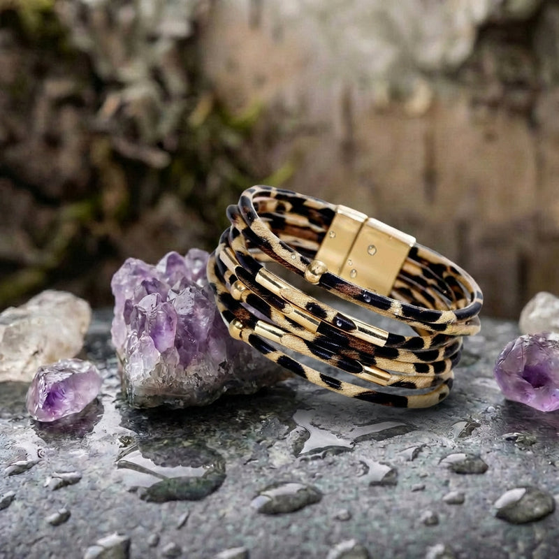 Wide Boho Multilayer Wrap Bracelet