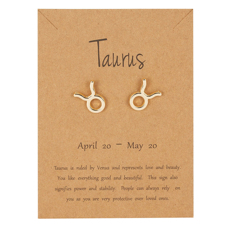 Zodiac Taurus Earrings