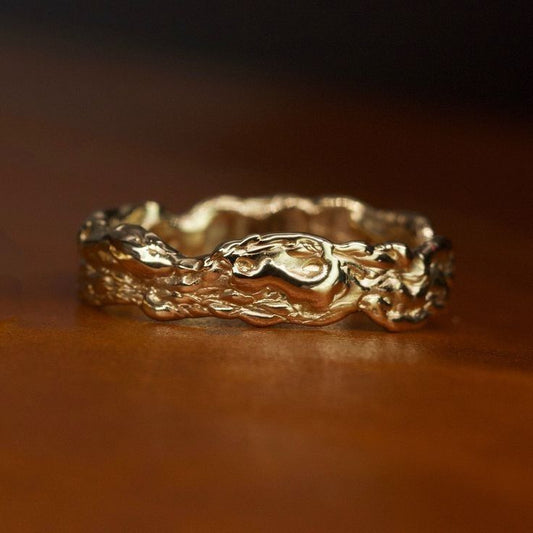 Forged Gold Ring