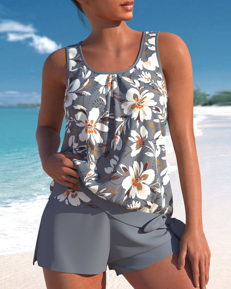 LD | Tankini met bloemenprint