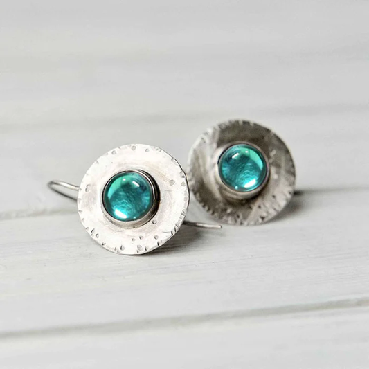 Turquoise Crystal Earrings