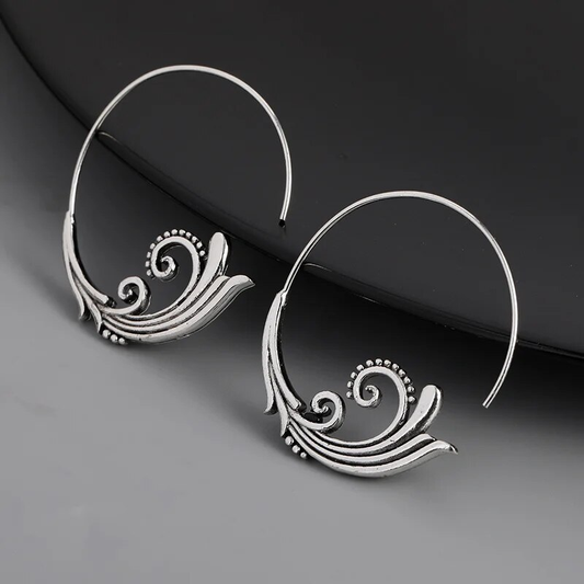 Spiral Silver Earrings