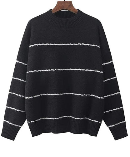 LD Gestreepte gebreide leuke trui