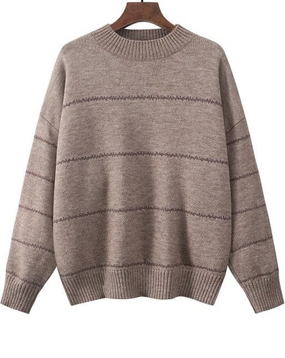 LD Gestreepte gebreide leuke trui