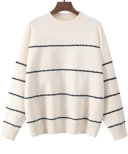 LD Gestreepte gebreide leuke trui