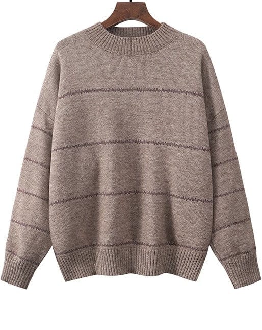 LD Gestreepte gebreide leuke trui