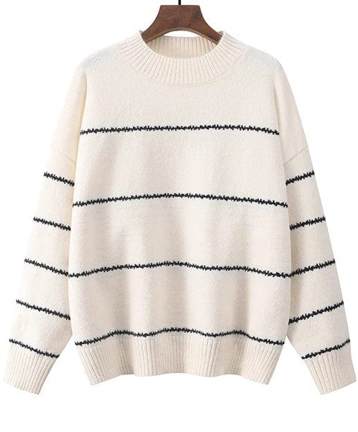 LD Gestreepte gebreide leuke trui