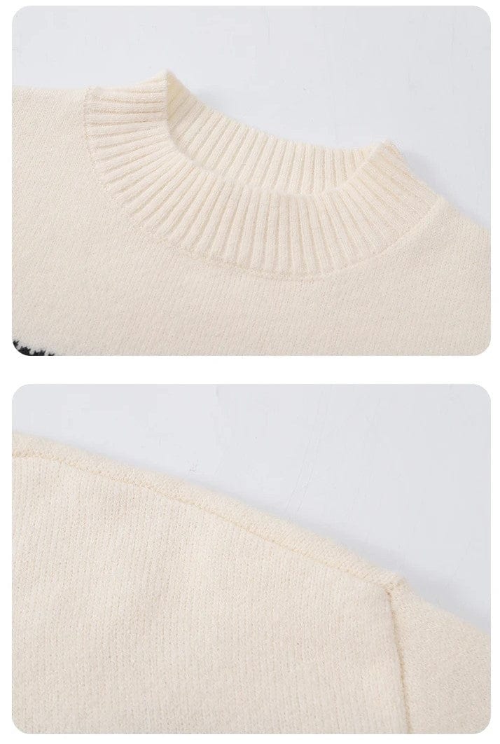 LD Gestreepte gebreide leuke trui