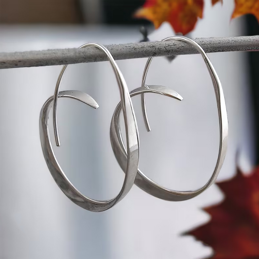 Spiral Silver Earrings
