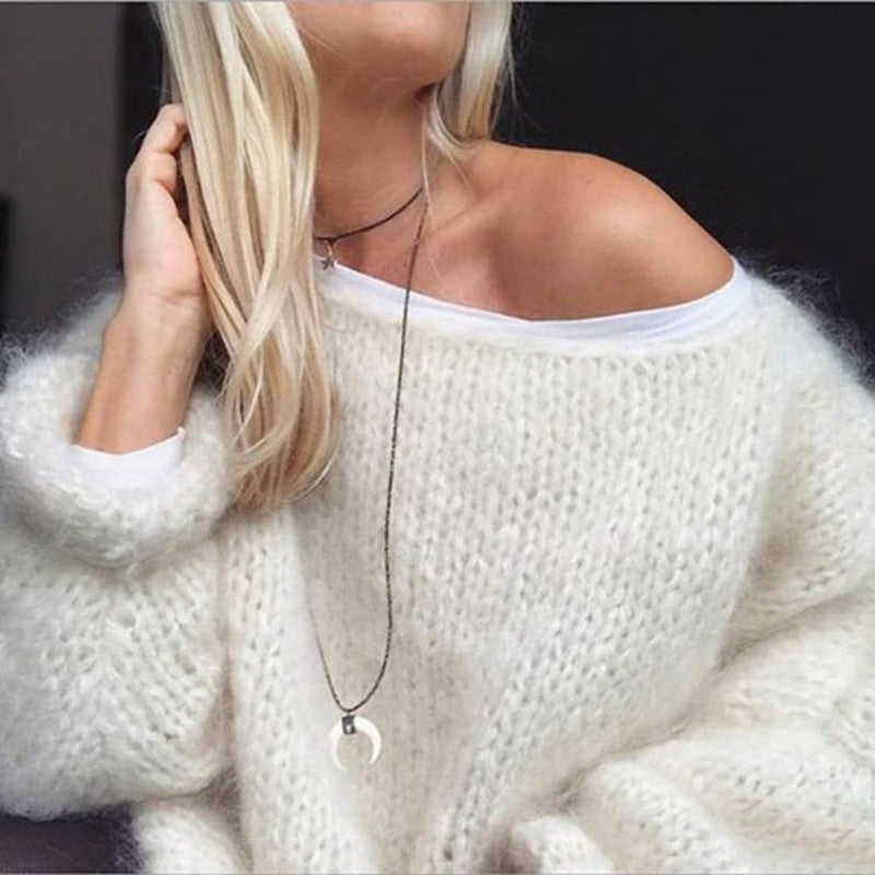 Casual Mohair Warm Knitted Sweater elevenforest