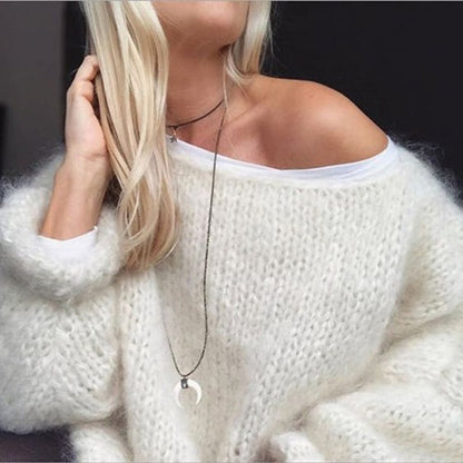 Casual Mohair Warm Knitted Sweater elevenforest
