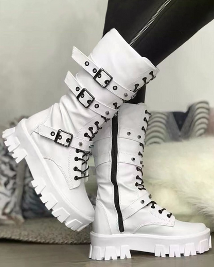 LD | Laarzen met rits en gespen