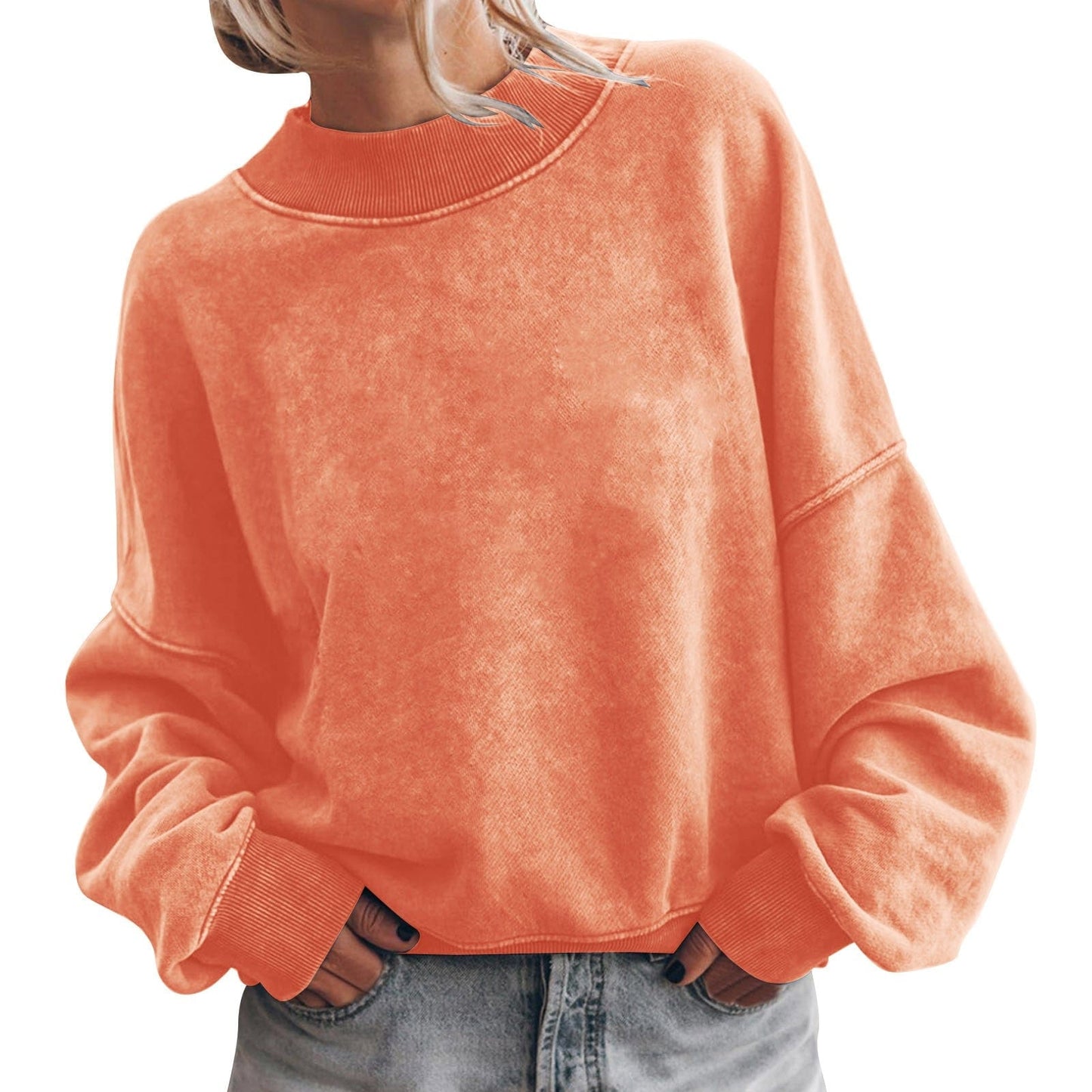 LD Effen trui met lange mouwen