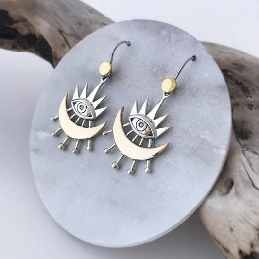 Boho Egyptian Silver Earrings