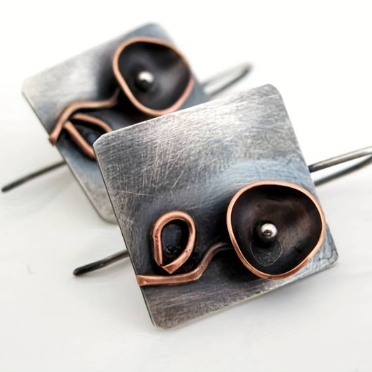 Rose Silver Earrings