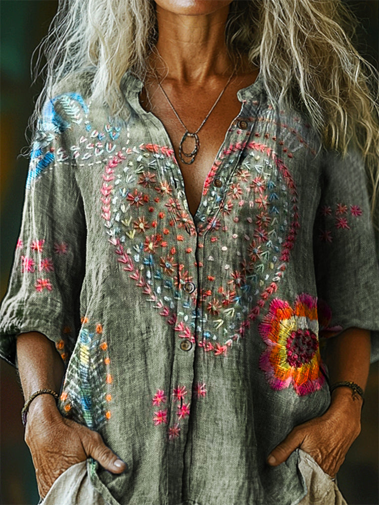 A Vintage Style Shirt with Delicate Timeless Details
