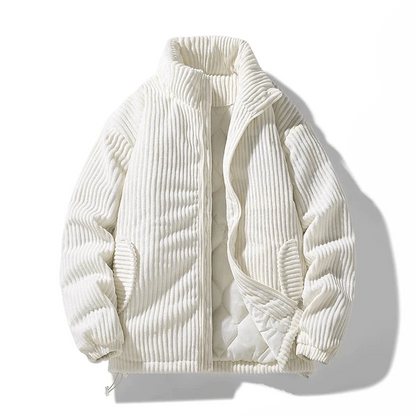 LD geribbeld fluwelen jack