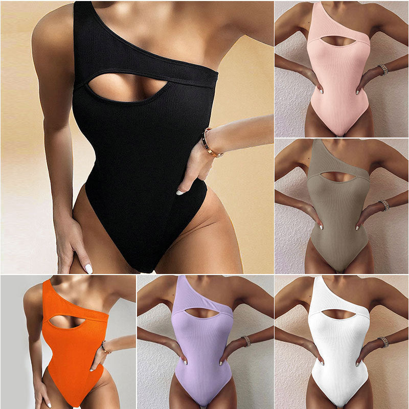 Úrsula® | New Bikini Color One-shoulder One-piece Swimsuit