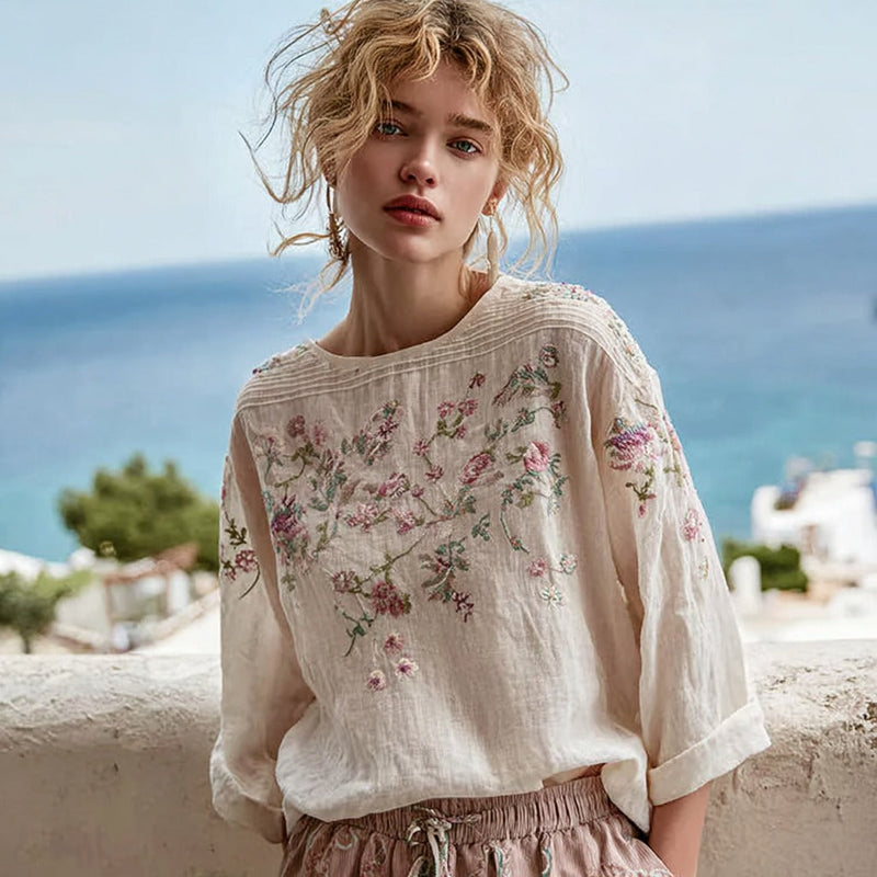 Subtly Elegant T-Shirt with a Refined Vintage Look
