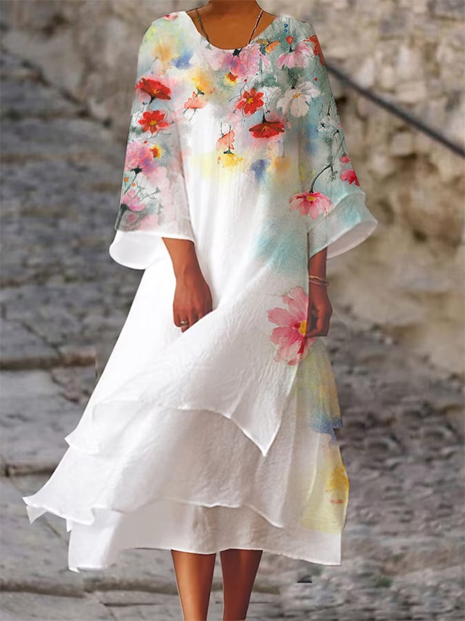 LD Eenvoudige en luchtige jurk