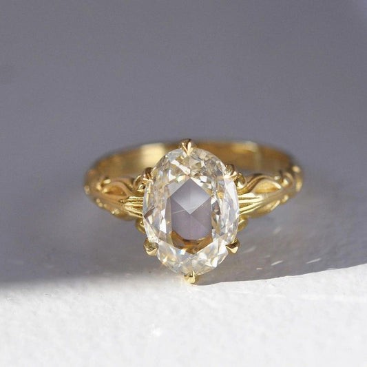 Gold & Zirconia Round Ring