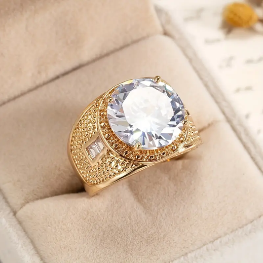 Spark Crystal Rounded Ring
