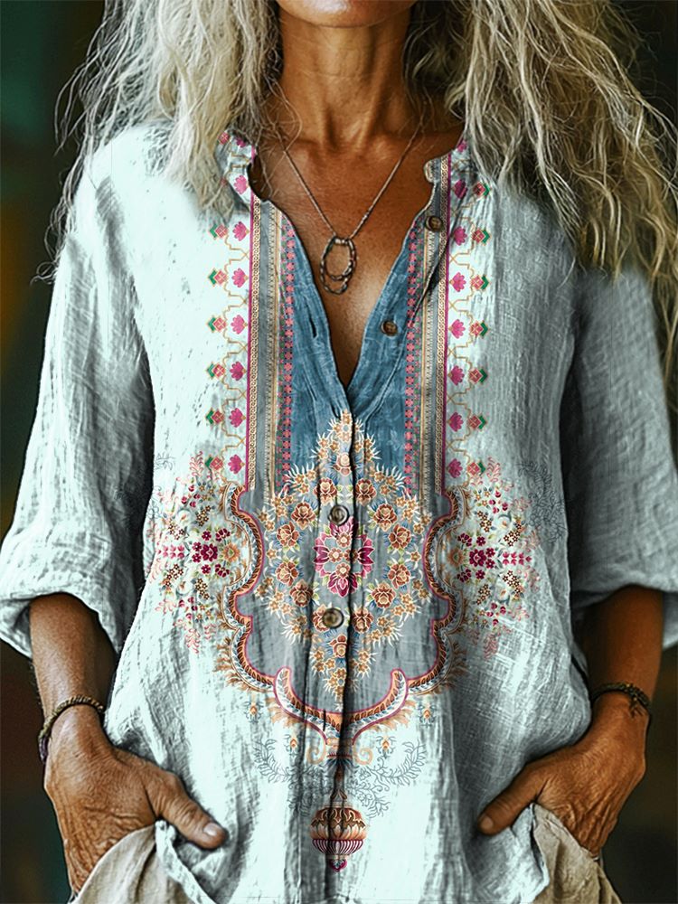 A Vintage Style Shirt with Delicate Timeless Details