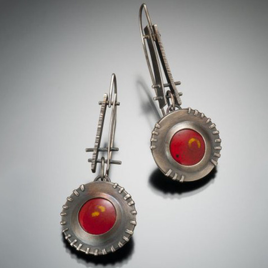 Red Stone Earrings