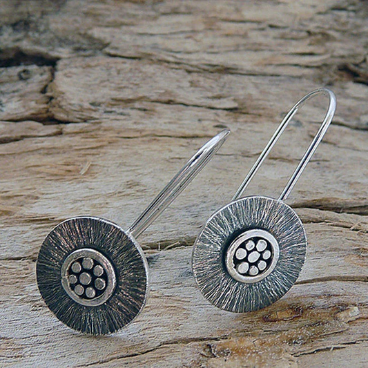 Silver Rounded Earrings