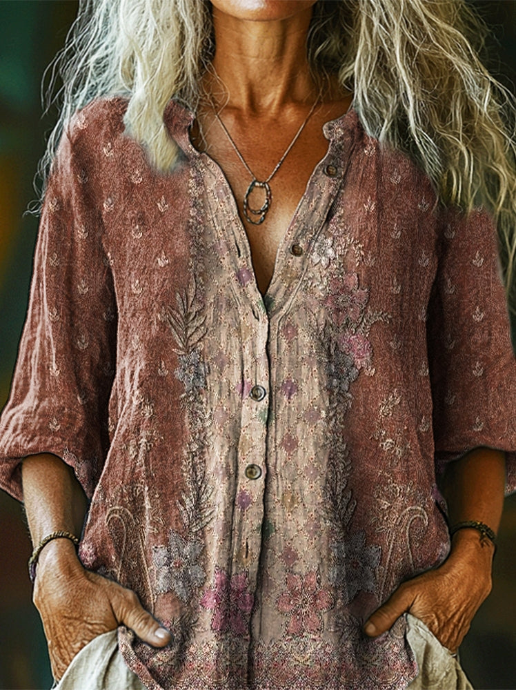 A Vintage Style Shirt with Delicate Timeless Details