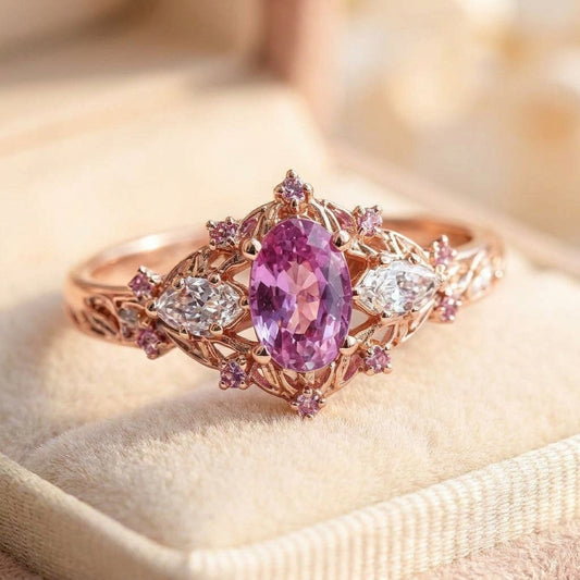 Elegant Pink Tourmaline Ring