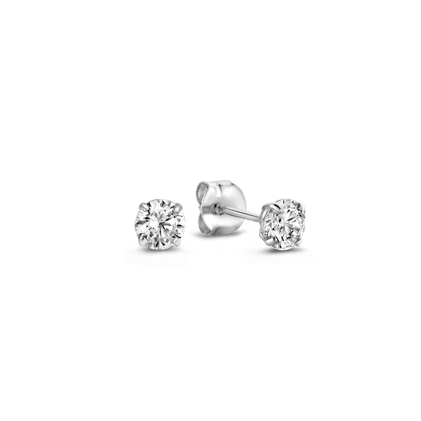 Larmes De Lune Gold Stud Earrings