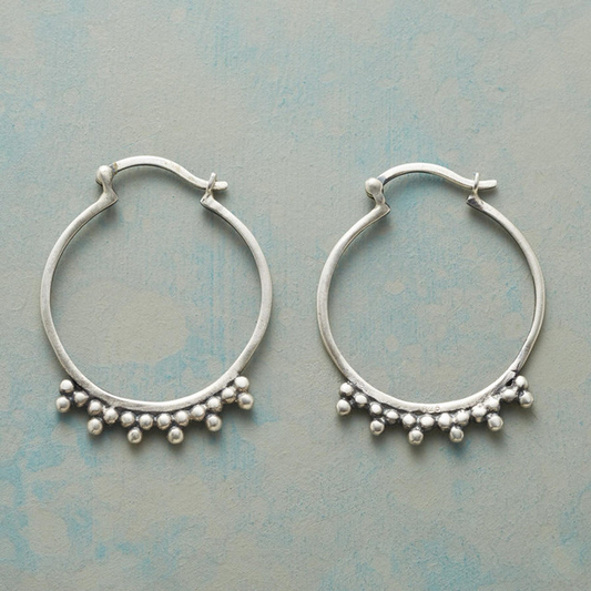 Silver Hoops Earrings