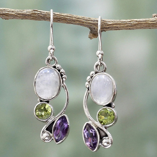 Colorful Crystal Earrings