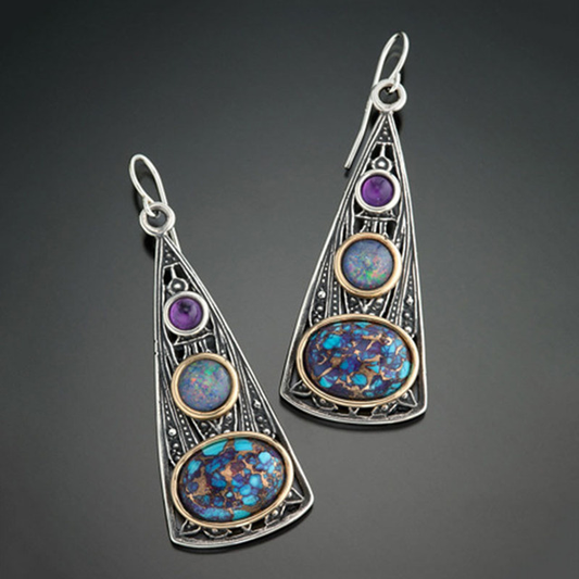 Cosmic Boho Earrings In Sterling Silver