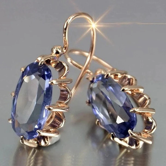 Blue Zirconia Earrings