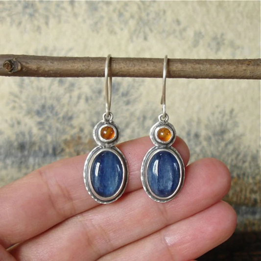 Blue Crystal Earrings