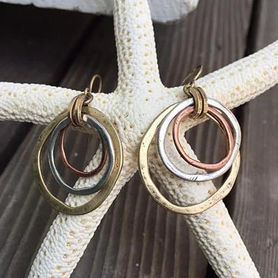 Gold and Silver Earrings