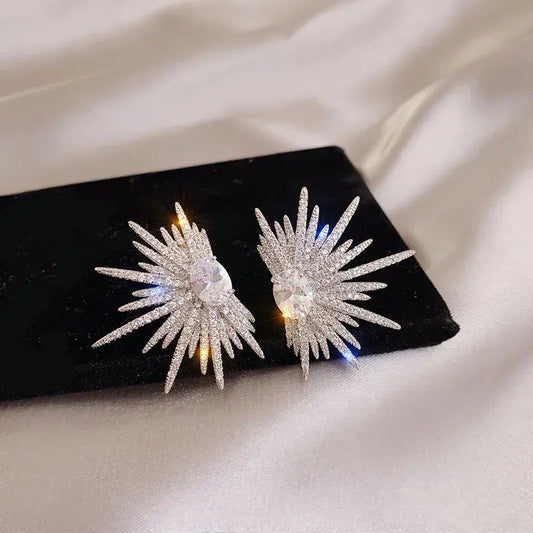, Fluffy Shiny Earrings