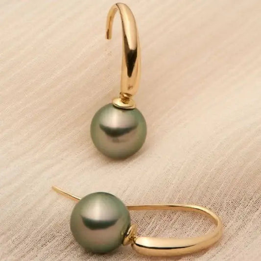 Olive Pearl Earrings