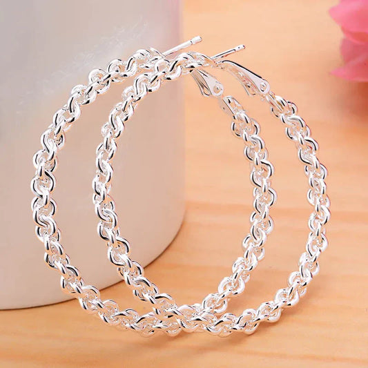 Silver Chain Earrings