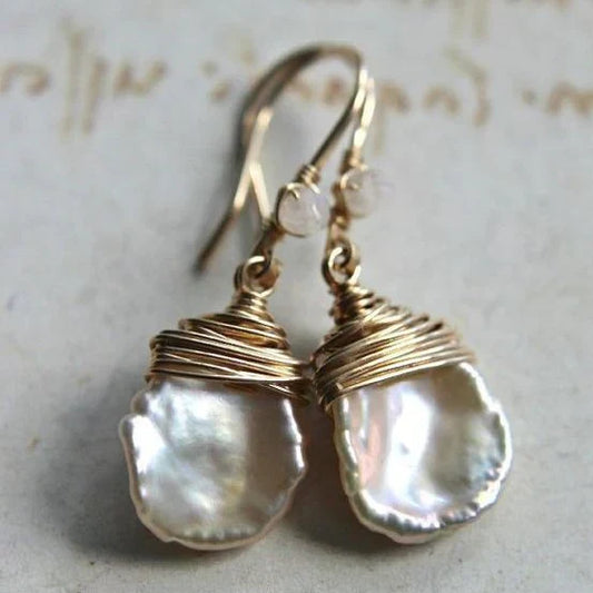 Barroque Pearl Drop Earrings