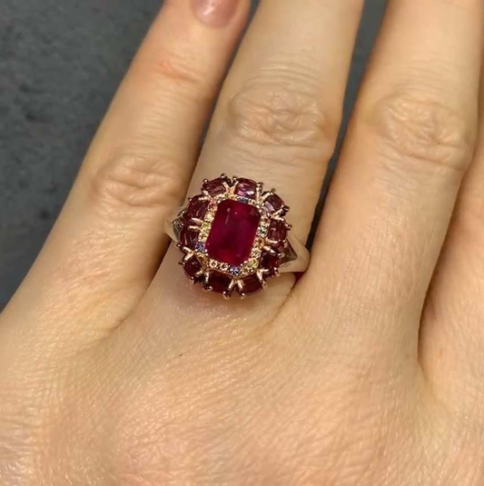 Ruby Cluster Ring