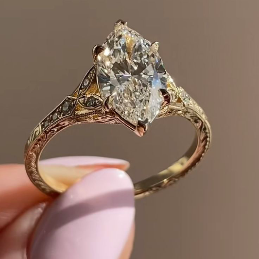 Pear Diamond Ring