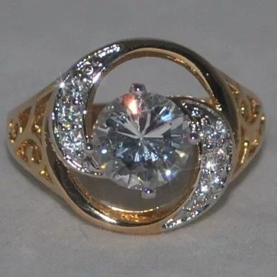 Golden Infinity Diamond Ring