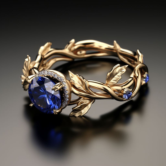 Royal Vine Sapphire Ring