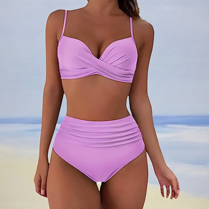 LD | Bikini met hoge taille en topje met draaibare voorkant