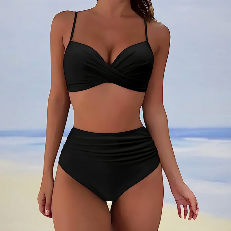 Leila® | High Waist Bikini With Twist Top