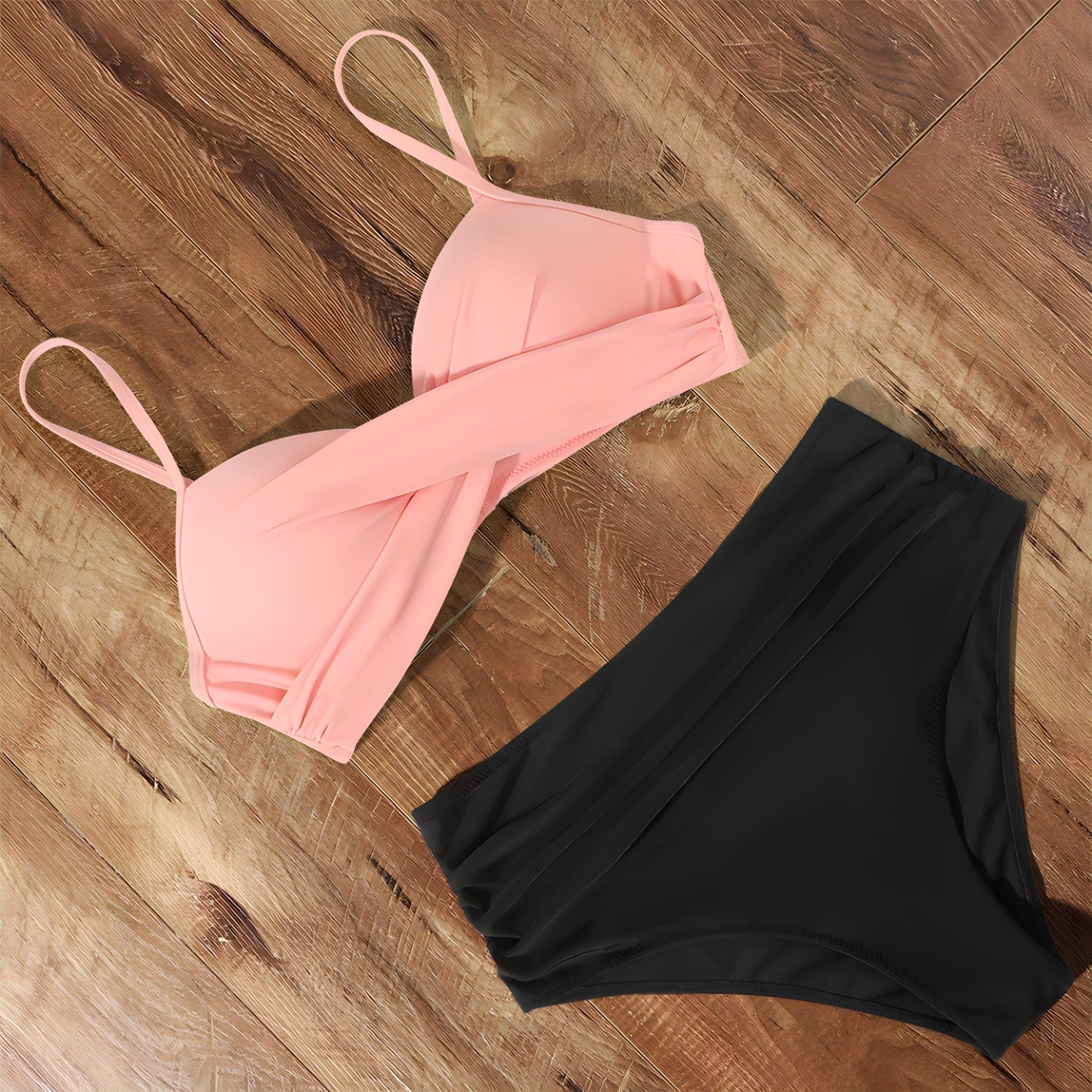 LD | Bikini met hoge taille en topje met draaibare voorkant